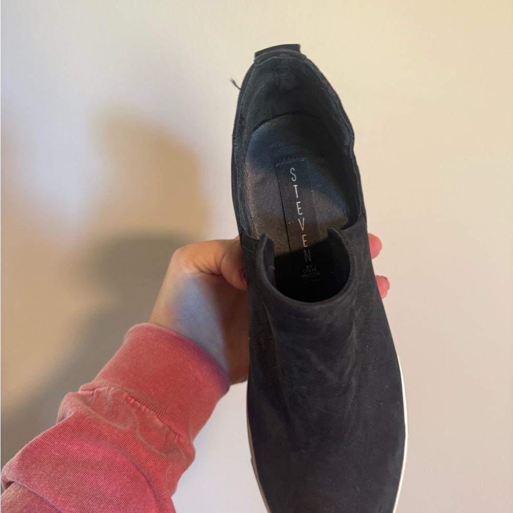 Steve Madden Black Ankle Booties